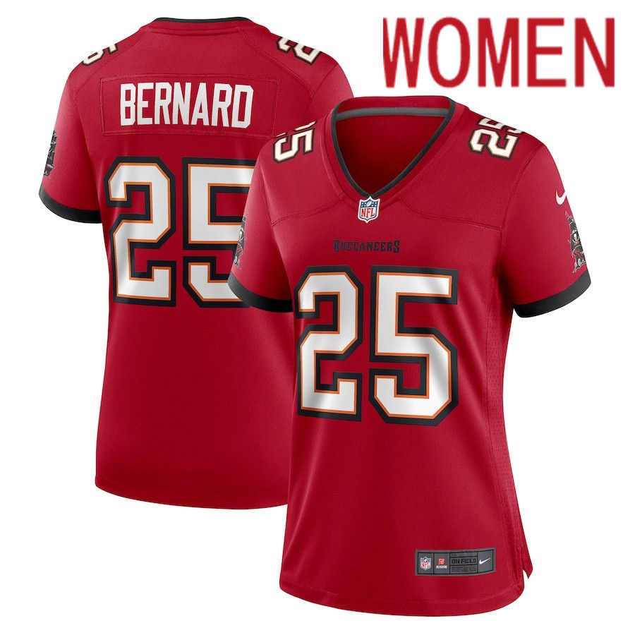 Women Tampa Bay Buccaneers 25 Giovani Bernard Nike Red Game NFL Jersey